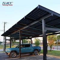 Sistema di Montaggio Personalizzato per Carport Fotovoltaico con Pannelli Solari e Accumulo Energetico