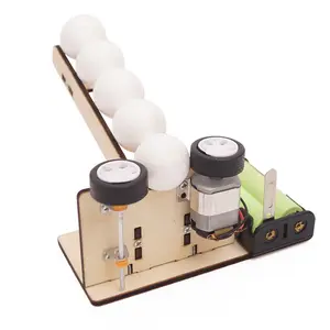 पिचिंग मशीन ठोस लकड़ी शैक्षिक DIY शिल्प किट बच्चों के लिए