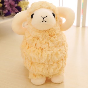 Vente en gros usine : Peluche créative en forme de mouton de dessin animé, coussin en coton PP à poils courts, maille lavée, anti-stress - Product Image 5