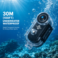 Caméra vidéo numérique pour sports de plein air 1080P HD étanche, mini caméra portable à fixer sur casque de moto avec Wi-Fi et grand angle, utilisation magnétique