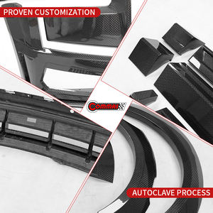 Kit carrosserie en fibre de carbone sèche style 1016 pour Rolls Royce Cullinan SUV : pare-chocs avant et arrière, extensions d'ailes, jupes latérales, spoiler - Product Image 3
