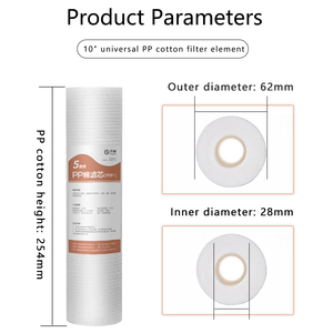 Cartucho de filtro de algodón PP de alta eficiencia para purificador de agua de ósmosis inversa doméstica eliminación de sedimentos de <span class=keywords><strong>5</strong></span> micras eléctrico - Product Image 2