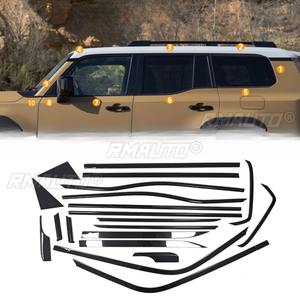 Bande décorative pour vitres de voiture et cadre de porte extérieur pour Toyota Prado 2010-2018, kit carrosserie, accessoires auto - Product Image 4
