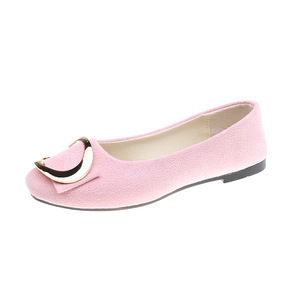 Nuevos Zapatos Casuales de Moda para Mujer con Punta Cuadrada y Hebilla Metálica, Zapatos Planos Ligeros de Boca Baja para Mujer, Zapatos de Moda de Color Sólido - Product Image 5