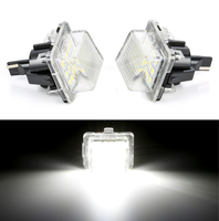 2 pièces d'éclairage de plaque d'immatriculation à LED de qualité supérieure pour BENZ W204 (5D) W207 W212 W216 W221 18 LED, lumières de voiture, accessoires