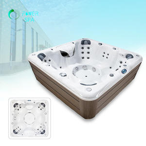 PowerSpa <span class=keywords><strong>8</strong></span> <span class=keywords><strong>personnes</strong></span> grande famille utilisée Whirlpool Massage acrylique <span class=keywords><strong>Spa</strong></span> baignoires luxe économe en énergie bain à remous extérieur avec 75 pièces Jets - Product Image 5