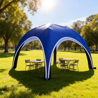 Dôme gonflable en PVC à quatre coins fermés, impression UV, imperméable, multicolore, 1000-1500 mm, tente publicitaire alimentée par prise électrique