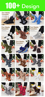 Chaussettes fantaisie 3D pour hommes, amusantes et originales, cadeaux pour marié, personnages mascotte personnalisés, vente en gros, usine, toutes formes et designs disponibles