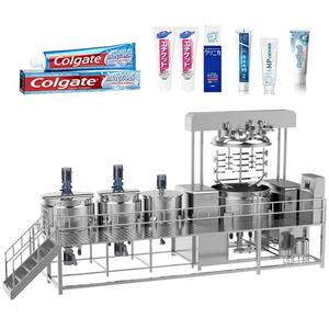 Machine de fabrication de crème cosmétique, pompe agitateur en acier inoxydable SUS316L, homogénéisateur sous vide, contrôle PLC + écran tactile, haute capacité - Product Image 5