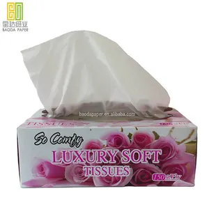 Macio e confortável tecido caixa do tecido facial 150 folhas de papel impresso papel de seda na Rússia