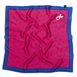 Wholesale Customized 14mm <strong>Green</strong> <strong>Silk</strong> Satin square Scarf &amp; Handkerchiefs <strong>Silk</strong> l Bandana Hand-rolled Hem for Brand Promotional - Product Image 5