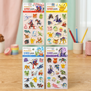Pokemoned Puffy <b>Bubble</b> Stickers 3D Pop 20 PCS Sheet Coated Paper Model AB0003 Korean <b>Kids</b> Cartoon Anime Decoration Toy Bulk - Product Image 3