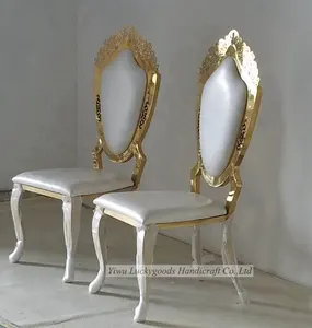 Silla de acero inoxidable Real Popular de China, muebles de boda, banquete, evento, hogar, comedor, venta al por mayor, lo último en venta al por mayor, 2017