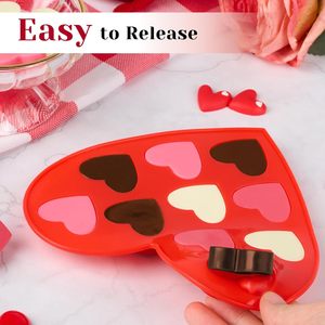 แม่พิมพ์ซิลิโคนรูปหัวใจสำหรับทำขนม 4 ชิ้น แพ็คขายส่ง สำหรับทำ<span class=keywords><strong>เค้ก</strong></span>ช็อกโกแลต เยลลี่ พุดดิ้ง สบู่ทำมือ และลูกอม - Product Image 6
