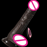 Starker Saugnapf Fernbedienung Dildo Vibrator Heizung Vibration Rotation Stoßfunktion - Flüssiges Silikon Wasserdichtes Erwachsenenspielzeug für Frauen