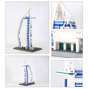 Wange 5220, Hotel Burj Al Arab de Dubái, Famosas Atracciones Arquitectónicas del Mundo, Bloques de Construcción, Modelo de Ladrillos, Juego de Juguetes de Construcción - Product Image 5