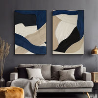 Œuvre d'art Wabi-Sabi minimaliste moderne de luxe, faite à la main, nature morte, art mural, peinture à l'huile sur toile encadrée, décoration pour la maison et l'hôtel