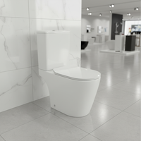 WC en céramique blanc à double chasse, à décharge directe, deux pièces, avec siphon en P, à poser au sol, pour usage hôtelier, prix de gros