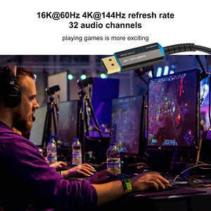 สายเคเบิลใยแก้วนำแสง DP A077 8K HBR3เกรดอุตสาหกรรมขั้วต่อแหล่งพีวีซีสายเคเบิล DP ลำโพงส่งกำลัง - Product Image 3