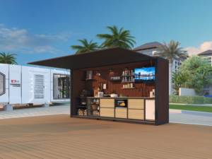 Case di legno prefabbricate impermeabili fabbricate all'aperto cucina piccola casa in acciaio ville per alberghi Cottage per esterni - Product Image 2