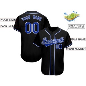 Maillot de baseball américain personnalisé avec logo OEM, en tissu sergé, pour jeunes, hommes et femmes - Product Image 4