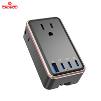 Adaptateur de voyage universel FOXCAN PD25W 3 Type-C + 1 USB-A Charge rapide Prise de courant compacte Convient pour les voyages aux États-Unis
