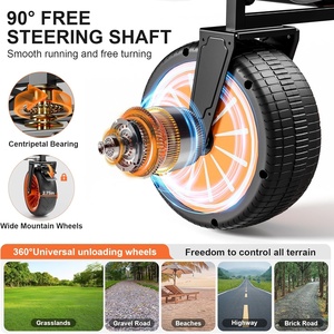 Prix de gros Chariot électrique pliable Chariot de plage électrique pour jardin extérieur Chariot de camping pliant pour la pêche - Product Image 3