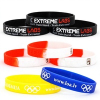 Pulsera Elástica de Silicona Personalizada con Mensaje o Logo, Muestra Gratis, Sin Pedido Mínimo, OEM, Económica