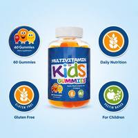 Bonbons gommeux multivitaminés pour enfants (à l'exception des nouveau-nés) en marque privée OEM/ODM, 60 unités, complément alimentaire pour l'énergie et le soutien immunitaire