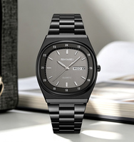 Montre à quartz carrée rétro SKMEI pour homme, bracelet en acier inoxydable, mouvement japonais, étanche, montre-bracelet pour homme, style business décontracté