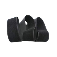 Vente en gros en stock tissu à boucle souple et auto-adhésive double face en nylon noir sans boulochage avec crochet et boucle sans perte de cheveux