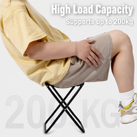 Tabouret pliant et chaise de camping en acier au carbone Dynamic Snail - Portable et pliable pour la pêche et le camping