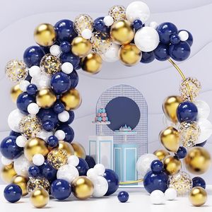 TLX Fournisseur de kits de fête pour 15 ans, kit de guirlande de ballons bleu marine et <span class=keywords><strong>or</strong></span> personnalisé, <span class=keywords><strong>arche</strong></span> de ballons d'anniversaire - Product Image 3