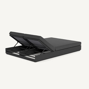 Chaise longue double large <span class=keywords><strong>pour</strong></span> les couples adorables Hôtel Beach Outdoor Sunbed - Product Image 4