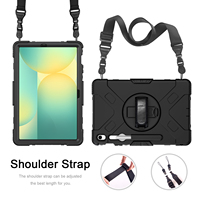Étui de protection pour tablette Samsung Tab S10 FE Plus 13,1 pouces avec support pivotant à 360° et bandoulière personnalisée, compatible SM-X620 SM-X626B