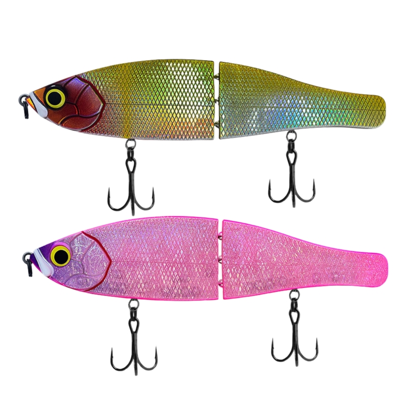 14 Esche Da Pesca Combo Aceanic: Top Water Popper, Crankbait E Swimbait Per Bass, Lucioperca E Luccio