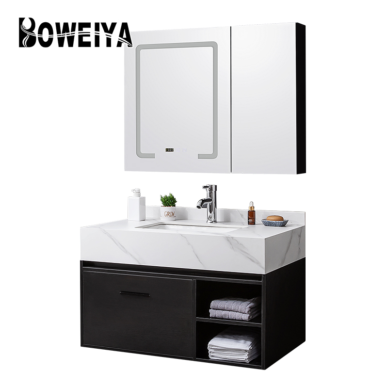 Après Vente de Toilette D'hôtel De Luxe Simple Vasque Évier En Marbre Blanc Moderne Meubles Vanités De Salle De Bain En Gros