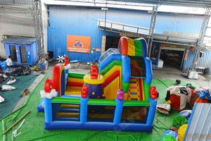 Combo de tobogán inflable de castillo hinchable de Doctor en ciencias comercial para niños para diversión infantil - Product Image 5