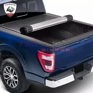 Penutup Tempat Tidur Truk Pickup Aluminium 4X4 Menggulung Penutup Tonneau Ford untuk Raptor F150