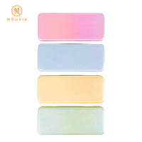 Étui à lunettes rigide rectangulaire dégradé nacré Macaron, anti-rayures, logo personnalisé, multicolore, vente en gros en vrac