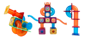 102 Uds. Juguetes de inteligencia para niños, bloques de construcción magnéticos 3D para niños, baldosas magnéticas de mármol, juguete - Product Image 5