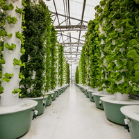 Système de Tour Hydroponique Verticale Polyvalent, Conçu pour la Culture de Légumes, d'Herbes Aromatiques et de Petits Fruits