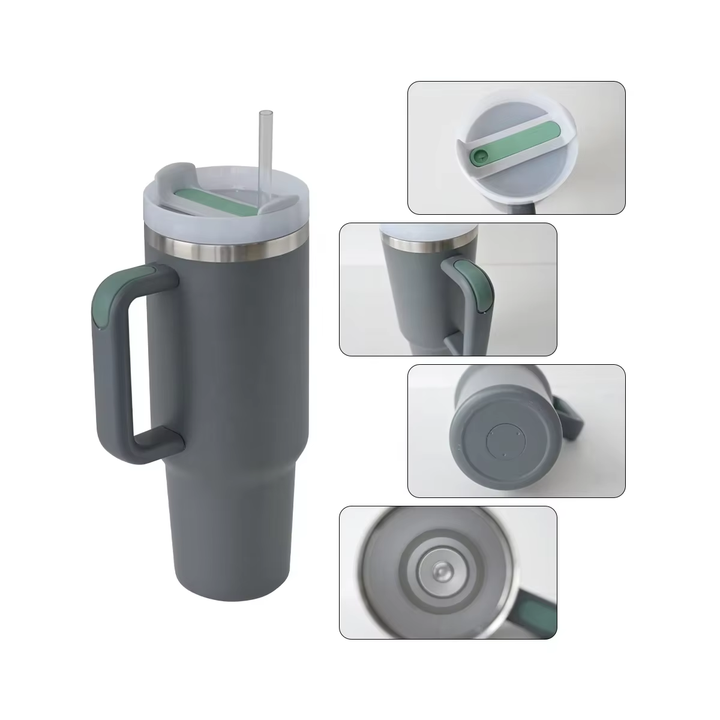 Termo termico tipo Stanley 40oz Gris Oscuro