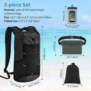 12-Color PVC Outdoor Sports Waterproof <b>Backpack</b> Heavy Duty Large Capacity Rafting Swimming Upstream Bag Dry Floating <b>Backpack</b> - Product Image 4