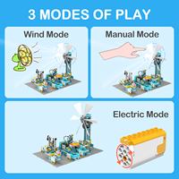 Kit d'apprentissage STEM Makerzoid Happy Farm-02, jouet de construction robot en ABS, 5 à 7 ans, 580 pièces, thème animalier, unisexe