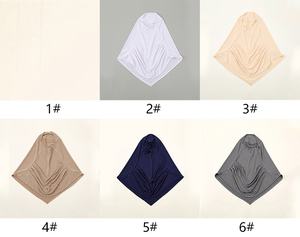 Stylish &amp; Breathable Polyester <strong>Hijab</strong> &amp; African Turban Instant Muslim Loose Jersey Headscarf for Women for Daily Wear in Autumn - Product Image 4