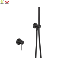 Ensemble de douche encastré à fonction unique en acier inoxydable 316L sans plomb, système de douche mural pour salle de bain, robinets de baignoire et de douche