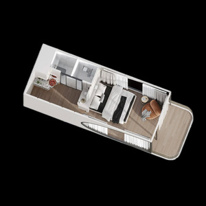 Cápsula de Camping de 11,5 M, casa prefabricada portátil, casa de cápsula espacial prefabricada Modular, 28 metros cuadrados - Product Image 2