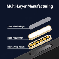 Protection de bouton métallique pour iPhone 16 17 18 Pro Max – Cache-bouton tactile de contrôle de l'appareil photo