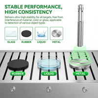 Sensor Ultrasonik Industri M8 dengan IO-Link Jangkauan Deteksi 20-100mm Output NPN/PNP Berperingkat IP67